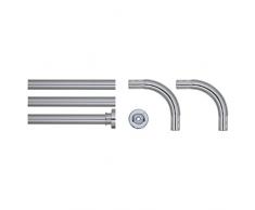 Sealskin Seallux Binario Modulare per Tenda da Doccia, Acciaio Inox, Cromato, 90 x 2,8 x 2,8 cm