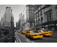 empireposter New York - Yellow Cab colourlight - Poster Foto Manhattan New York NYC USA Taxi - GrÃ¶sse 91,5x61 cm