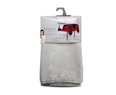 Douceur dIntérieur - Tovaglia rettangolare Comete, Poliestere, argento, 140 x 300 cm