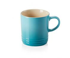Le Creuset, Tazza con Manico, 350 ml, Gres, 12 cm di Altezza, Blu Caribe