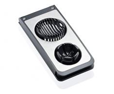 Leifheit 03122 Affetta uova Combi Edelstahl, Multifunzione, in Acciaio Inox, Nero/Metallo