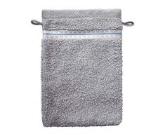 Santens PIROX - Set di 2 Guanti da Bagno, in Cotone, Colore: Cenere