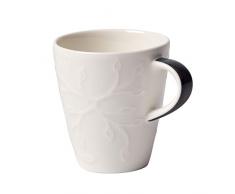 Villeroy & Boch caffÃ¨ Club Floral Touch of Smoke Tazzina da caffÃ¨, 100 ml, Porcellana Premium, Grigio