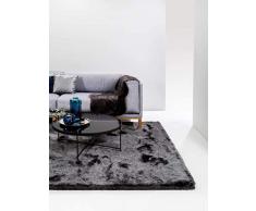benuta Shaggy Hochflor Whisper Anthrazit 80x150 cm | Langflor Teppich fÃ¼r Schlafzimmer und Wohnzimmer Tappeto, Fibra Sintetica, 80 x 150 cm