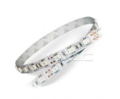 Rotolo 5 Metri Striscia 300 LED 5050 Smd Warm White 3000 K 5 Mt con Biadesivo