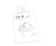 Herding Set di Biancheria da Letto, Cotton, Bianco, 100 x 135 cm, 40 x 60 cm