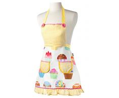 Casa Vigar VIGAR Lulu Housewife Girl Grembiule 2 Pezzi Giallo/Bianco