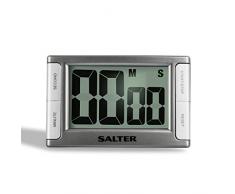 Salter 396 SVXR Timer da Cucina Semplice Usare, Grande Display di Facile Lettura, Grigio, Unica