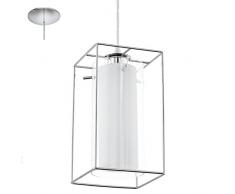 Eglo LONCINO 1 Lampadario a Sospensione 60 W, Argento