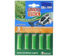 Parodi & Parodi Lindo Stick Deodorante Aspirapolvere Pino 5 Pezzi, Tessuto, Verde, 11x17x1 cm, 5 unitÃ 