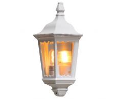 Konstsmide 7229-250 Firenze Lampada da Parete 25x16x44,5 cm (BxPxH), 1 x 100 W, IP43, Colore Bianco Opaco