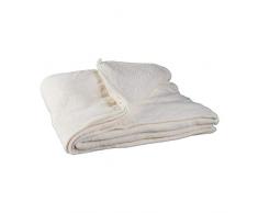 Relaxdays 10020751_125 Soffice Coperta, Grande Pile Lavabile a 30°C Asciugabile in Asciugatrice HLP: 1 x 150 x 200 cm Champagne