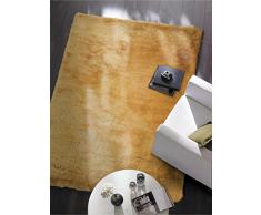 benuta Shaggy Hochflor Whisper Gelb 80x150 cm | Langflor Teppich fÃ¼r Schlafzimmer und Wohnzimmer Tappeto, Fibra Sintetica, 80 x 150 cm