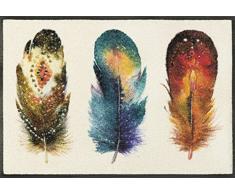 Wash&Dry Feathers Zerbino, Acrilico, Bunt, 50 x 75 x 0.7 cm