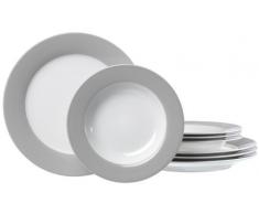 Ritzenhoff & Breker 596694 Doppio - Servizio da tavola 8 Pezzi, Colore: Grigio