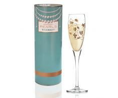 RITZENHOFF - Bicchiere da prosecco Pearls Edition di Sabine RÃ¶hse, in cristallo, 160 ml, con eleganti parti in oro rosa