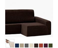 Eiffel Textile Havre Chaise Longue - Custodia Divano Braccio Lungo Destro 280 x 195 x 2 cm Marrone