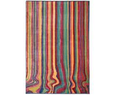 benuta - Tappeto Moderno per Salotto e Camera da Letto, in Fibra Sintetica, Fibra Sintetica, Multicolore, 133 x 190.0 x 2 cm