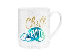 Die Geschenkewelt - Tazza XL Jumbo, Porcellana, Blu, 60 cl