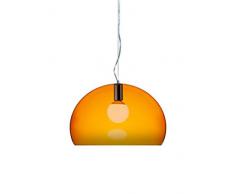 Kartell Fl/Y Lampada a Sospensione, E27, 15 W, LED, Arancio