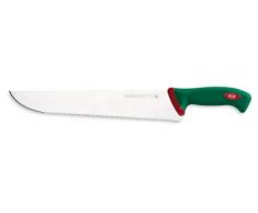 Sanelli Premana Professional Coltello Francese Seghettato, Acciaio Inossidabile, Verde/Rosso, 45.5x3.0x6.0 cm