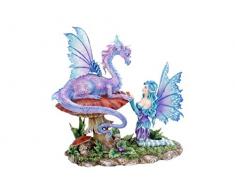 Nemesis Now Companion - Statuetta Dragon Amy Brown, 31 cm, Colore: Blu, Lilla, Taglia Unica
