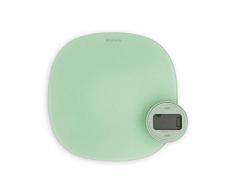 Brabantia Tasty+ Bilancia da Cucina Digitale, Plastica/Vetro, Jade Green