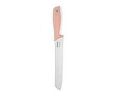 Brabantia Linea Tasty Colours Coltello Pane, Lama Inox Ice Hardened, Rosa