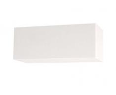 onlineplaster 431Â Inc applique rettangolare gesso E27Â bianco naturale 25Â x 10Â x 11Â cm