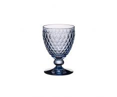Villeroy & Boch Boston Bicchiere da Vino Rosso, 310 ml, Cristallo, Blu