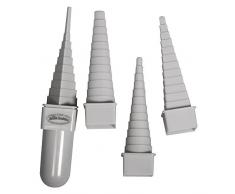 Rayher 22574000 set mandrini per filo di ferro, gioielli fai da te, con manico, 4 pz.