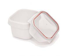 IRIS 949867 - Portapranzo portacibo 100% ermetica, Sintetico, 0.45 l, Colore Bianco