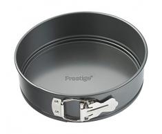 Prestige - Teglia da Dolci a Cerniera, in Acciaio, Diametro: 20 cm, Colore Nero