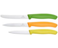 Victorinox SET DI COLTELLI DA CUCINA PER CONTENITORE 3 P. COLORI VEGETALI
