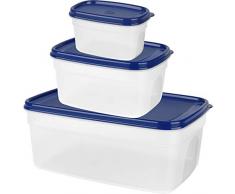 Emsa Superline Contenitore Salvafreschezza, Retangolare, Set 3 Pezzi