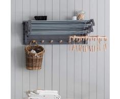 Garden Trading - Stendibiancheria allungabile, Carbone/Betulla