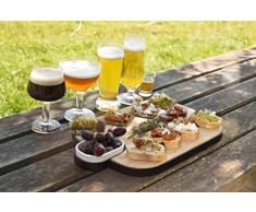Vacu Vin VacuVin 76440604 Set di Bicchieri di Birra Vetro Trasparente, Diverse