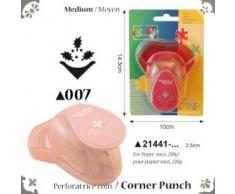 Vaessen Creative Perforatrice per Angoli Agrifoglio, Medium, Fustellatrice per Carta, per Progetti Fai da te, Scrapbooking, DIY e Creazione di Biglietti