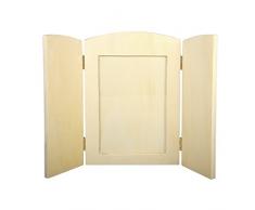 Rayher 62424000 legno - cornice portafoto con pieghevole pagine pezzi, FSC 100%, 18,5 x 13 x 0,6 cm