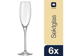 Leonardo Cheers 081435 Set 6 calici da Spumante