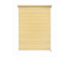 Beyond Drape Doppia Tenda a Rullo Arancione 110 x 150 cm Senza Fori Laterali.