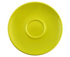 H&H 4283162 Piattino X, Tazza Te, Cromatico, Verde, Ceramica