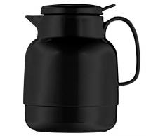 Helios Mondo Push caraffa in plastica, plastica, Nero, 1,3 L