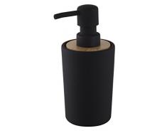 Bisk Nice Sea Free Standing Collection - Dispenser di Sapone di Design Plainâ, Colore: Nero, Dimensioni: 7,5Â x 8,5Â x 16,5Â cm