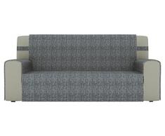Eiffel Textile Parigi - Copri Divano 3 posti 150 x 195 x 2 cm Grigio