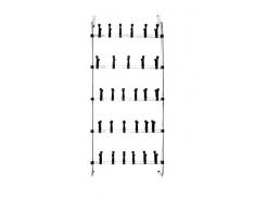 Wink Design, Potenza, Scarpiera per Porta/Parete, Metallo Cromato