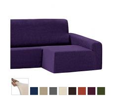 Eiffel Textile Havre Chaise Longue - Custodia Divano Braccio Lungo Destro 280 x 195 x 2 cm Nero