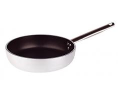Pentole Agnelli ALSA2111S20 Padella Dritta con Manico, Alluminio, Argento, 20 cm