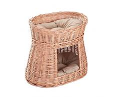 E di wicker24Â 481Â âÂ 50/P Gatto Cesto in Vimini, Cestino, Honiggelb, 50Â x 40Â x 45Â cm