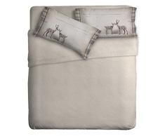 Ipersan Disegno Cervi Completo Fotografico, 100% Cotone, Beige, Matrimoniale, 260x300x0.5 cm, 4 UnitÃ 